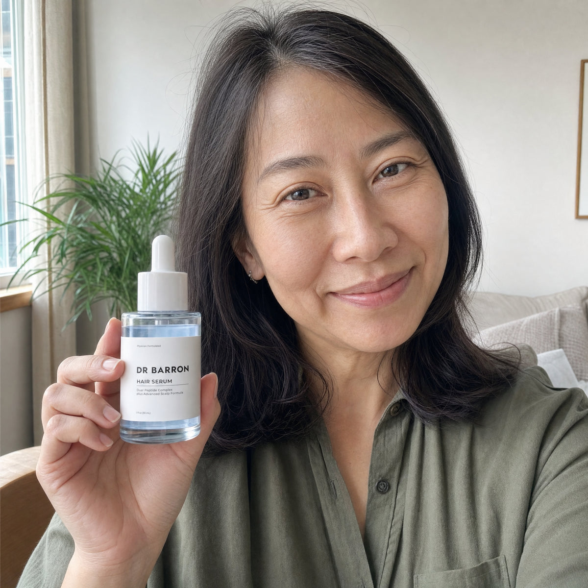 A real DR BARRON customer with her results