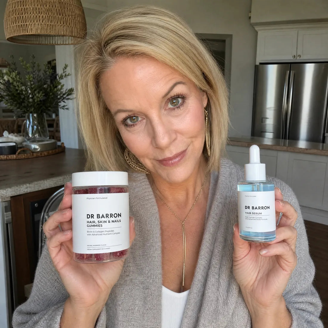 A real DR BARRON customer with her results