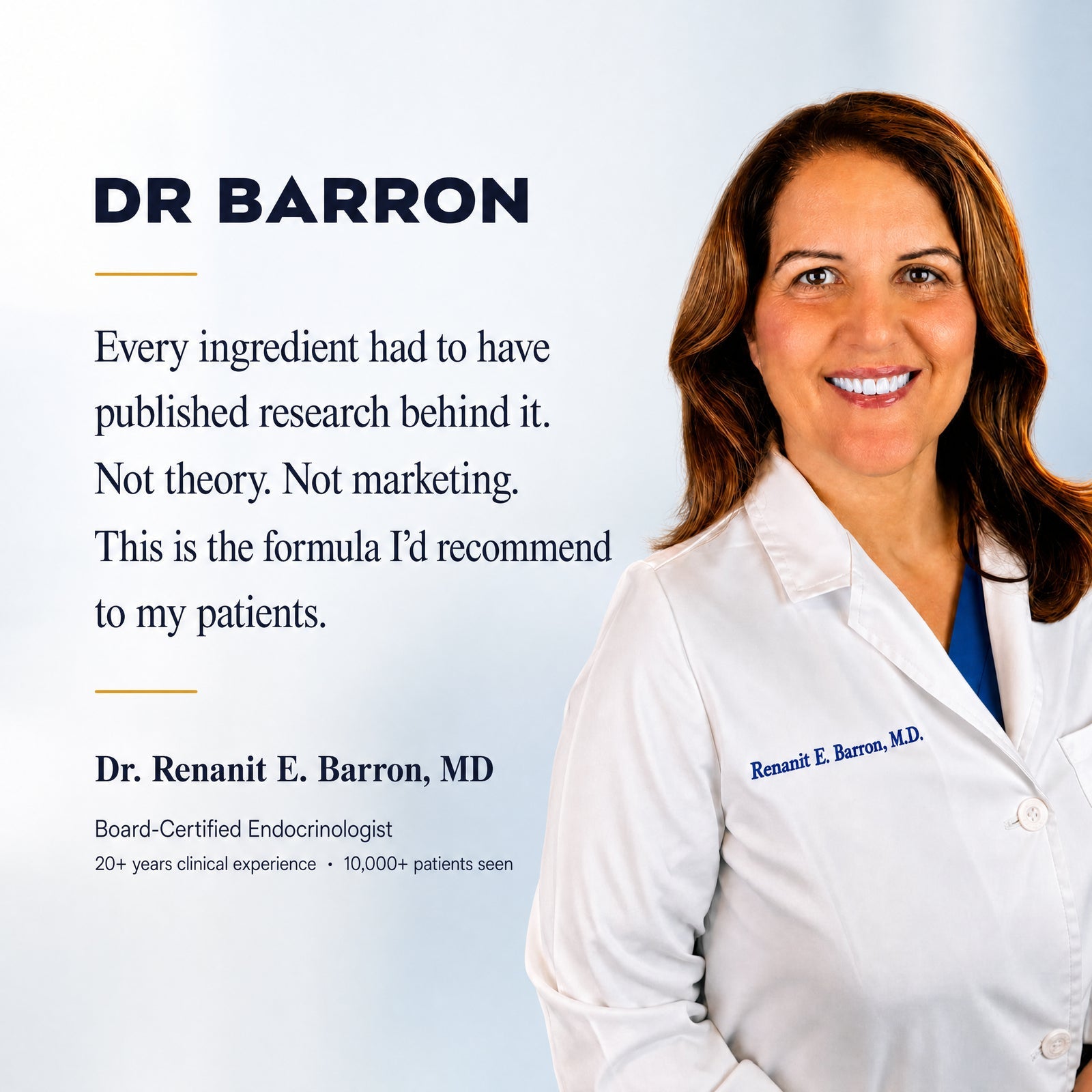 Dr. Renanit Barron, MD, Physician quote