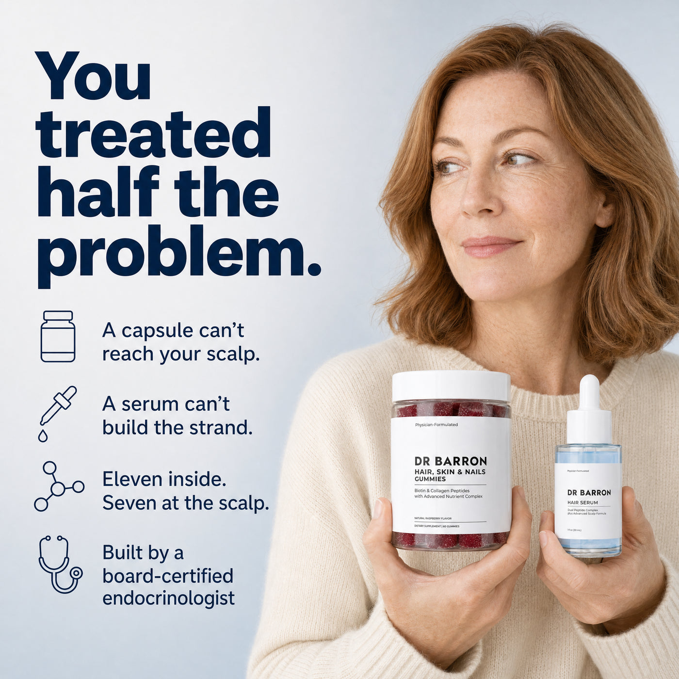 You have been treating half the problem